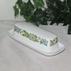 Noritake Colleen Vintage Butter Dish Progression China Floral 1970's Cottagecore